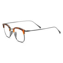 Men's Browline Glasses - Hypoallergenic, Durable Titanium Tortoise Shell Design Men's Browline Glasses - Hypoallergenic, Durable Titanium Tortoise Shell Design