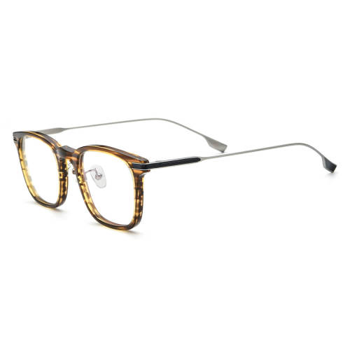 Large Frame Prescription Glasses - Hypoallergenic, Durable Titanium Brown Design