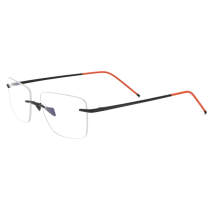 Rimless Titanium Glasses LE3076 - Black Rimless Titanium Glasses LE3076 - Black