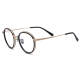 Round Titanium Glasses LE3075 - Black & Gold