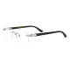 Black Frame Glasses LE0710 - Premium Horn Rimmed Rimless Design for Maximum Comfort