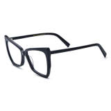 Olet Optical LE0767 Black Cat Eye Acetate Glasses with Lightweight, Durable, Hypoallergenic Frames


