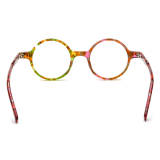 Round Eyeglasses LE0634 - Vibrant Color TortoiseShell Acetate Frames