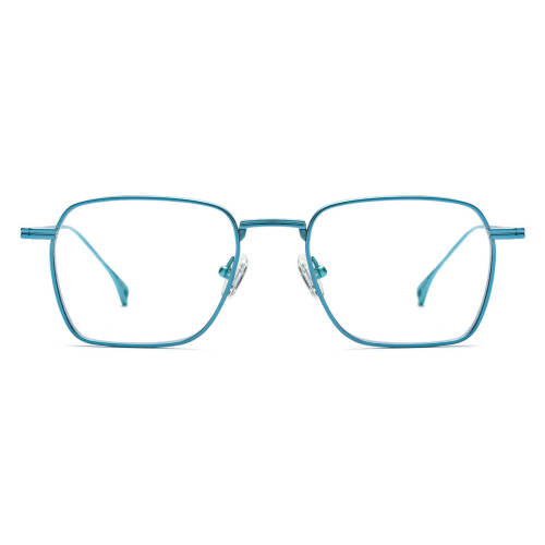 Large Eyeglass Frames LE0591 - Stylish Blue Titanium Glasses for Ultimate Comfort