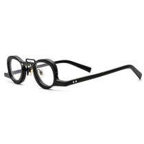 Round Acetate Glasses LE3010 - Black