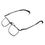 Glasses Black Frame - LE0533 Titanium Browline Glasses with Adjustable Nose Pads