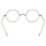 Round Glasses LE0558 - Stylish Brown Titanium Frames for Comfort and Elegance