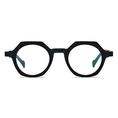 Geometric Acetate Glasses - LE0648_Black