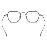 Large Frame Eyeglasses - LE0696 Gunmetal Geometric Titanium Glasses
