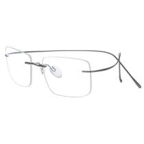 Rimless Titanium Glasses LE3065 - Gunmetal Rimless Titanium Glasses LE3065 - Gunmetal