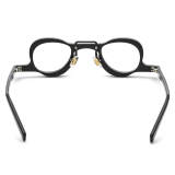 Round Acetate Glasses LE3010 - Black