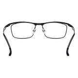 Glasses Black Frame - LE0533 Titanium Browline Glasses with Adjustable Nose Pads