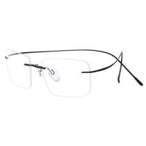 Flexible Rimless Titanium Glasses LE3065 - Black Flexible Rimless Titanium Glasses LE3065 - Black