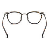 Large Circle Glasses - LE0615 TortoiseShell & Brown, Titanium, Hypoallergenic