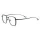 Black Square Glasses LE0591 - Sleek Titanium Frames for Modern Elegance