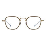 Brown Glasses - LE0696 Geometric Titanium Glasses