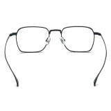 Black Square Glasses LE0591 - Sleek Titanium Frames for Modern Elegance