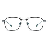 Black Square Glasses LE0591 - Sleek Titanium Frames for Modern Elegance