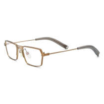 Browline Eyeglasses LE0687 – Hypoallergenic Gold Titanium Design for Ultimate Comfort