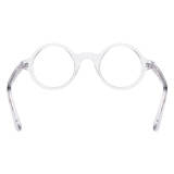 Clear Round Glasses LE0702 – Hypoallergenic Acetate Design for Durability and Comfort