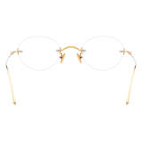 Gold Rimless Glasses LE0613 – Hypoallergenic Titanium Design for Ultimate Comfort