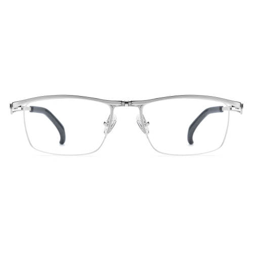 Browline Spectacles LE0534 – Hypoallergenic Silver Titanium Flip-Up Design