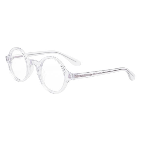 Clear Round Glasses LE0702 – Hypoallergenic Acetate Design for Durability and Comfort