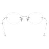 Cool Glasses LE0613 – Hypoallergenic Silver Titanium Rimless Design