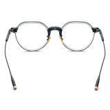 Clear Designer Glasses LE0697 – Hypoallergenic Titanium Geometric Design