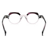 Pink Eyeglass Frames LE0644 – Hypoallergenic Acetate Geometric Design for Style and Comfort