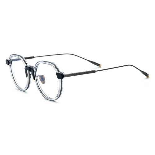 Clear Designer Glasses LE0697 – Hypoallergenic Titanium Geometric Design