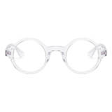 Clear Round Glasses LE0702 – Hypoallergenic Acetate Design for Durability and Comfort