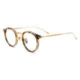 Yellow Glasses LE0540 – Hypoallergenic Titanium Design with Yellow TortoiseShell and Gold Accents