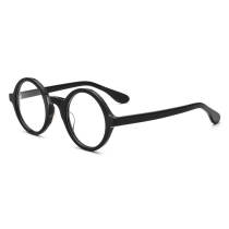 Round Black Glasses LE0702 – Hypoallergenic Acetate Design for Durability and Comfort
