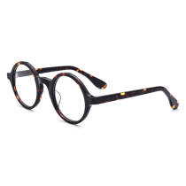 Large Round Prescription Glasses LE0702 – Hypoallergenic Acetate Tortoise Shell Design