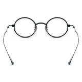 Large Round Eyeglasses LE0699 – Hypoallergenic Titanium Design in Black & Gunmetal