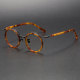 Round Glasses Frames LE1068 - TortoiseShell and Gunmetal Titanium Design