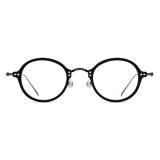 Glasses Black Frame LE0563 - Stylish Titanium Round Glasses