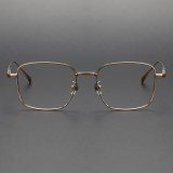 Square Titanium Glasses LE1110_Gold