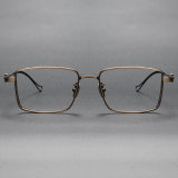 Rectangle Titanium Glasses LE1130_Bronze