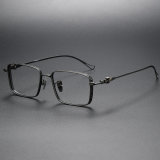 Rectangle Titanium Glasses LE1130_Matte Gunmetal
