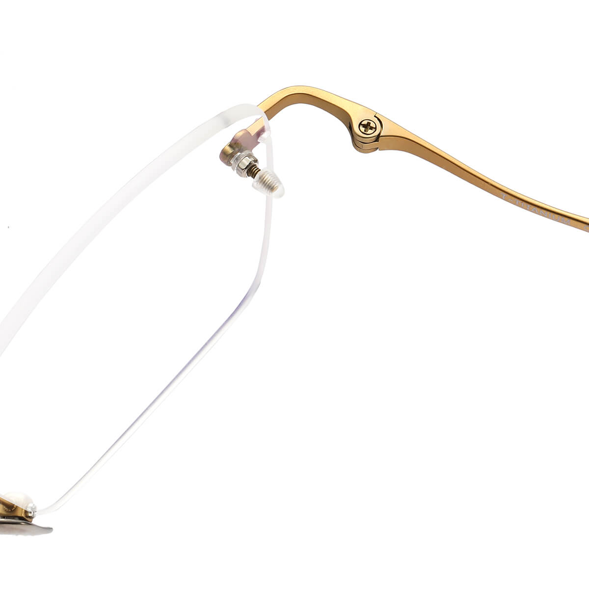 US$ 45.29 - Rimless Titanium Glasses LE1113_Gold - m