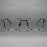 Rectangle Titanium Glasses LE1130_Matte Gunmetal