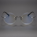 Rimless Titanium Glasses LE1114_Black