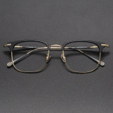 Browline Titanium Glasses LE1111_Black & Gold