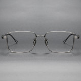 Rectangle Titanium Glasses LE1130_Bright Gunmetal