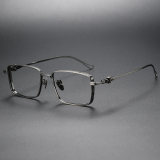 Rectangle Titanium Glasses LE1130_Bright Gunmetal