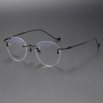Rimless Titanium Glasses LE1125_Black