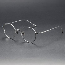 Round Titanium Glasses LE1119_Silver
