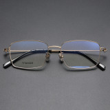 Rectangle Titanium Glasses LE1135_Gold